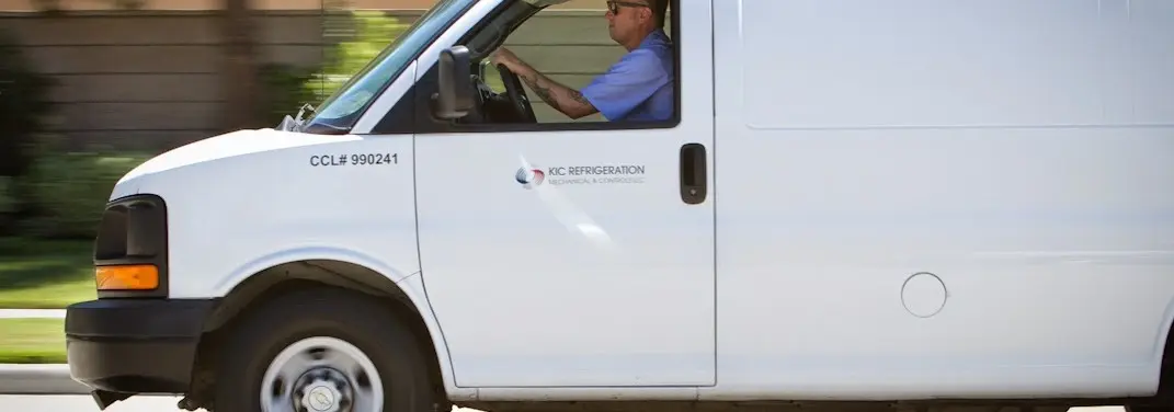 KIC Refrigeration service vehicle serving Marvin area